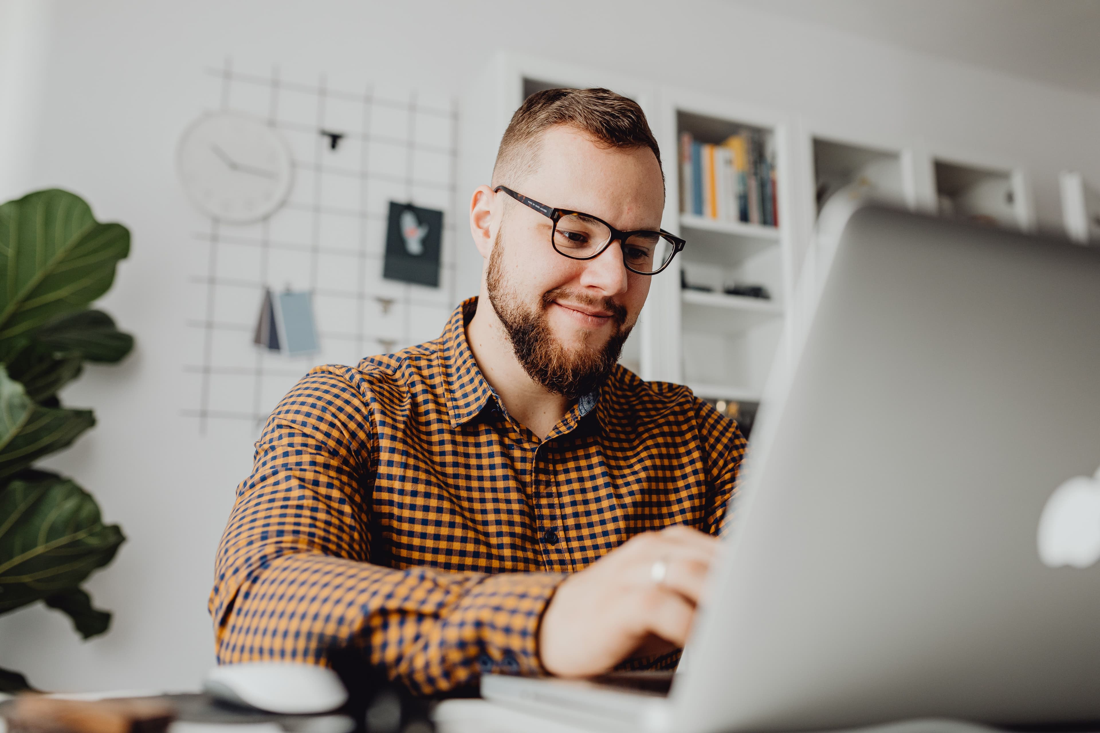Person using a web application