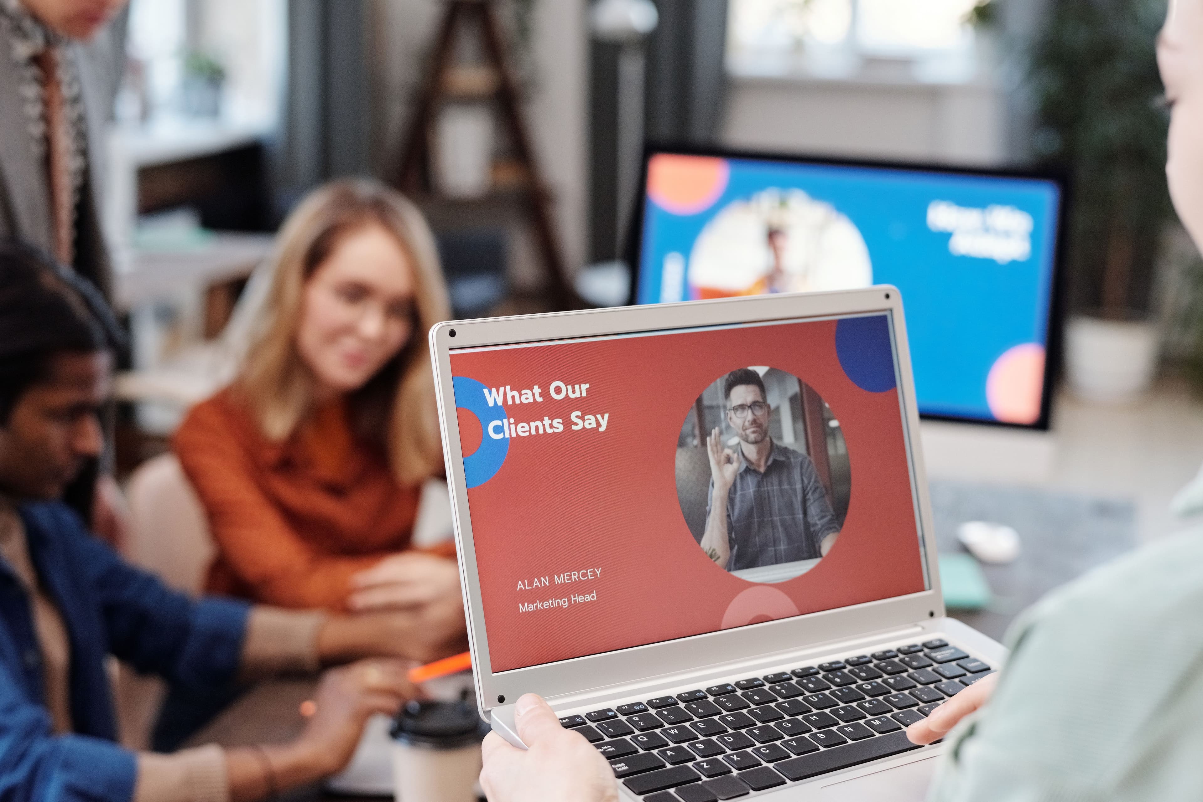 Marketing website displayed on desktop and mobile